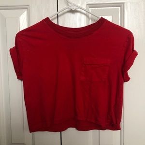 H&M red and blue crop top bundle